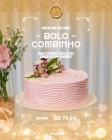 Bolo Combinho Dia das M&atilde;es