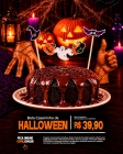Bolo de Chocolate Caseirinho Halloween - 6 fatias